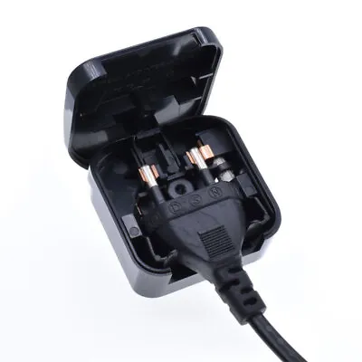 £4.99 • Buy EU 2Pin To UK 3Pin Plug Power Adapter Converter Mains Type C Secured Fused