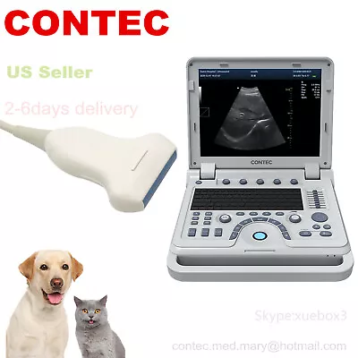 CMS1700A-VET Color Doppler Portable Ultrasound Scanner Laptop Linear Probe USA • $3989