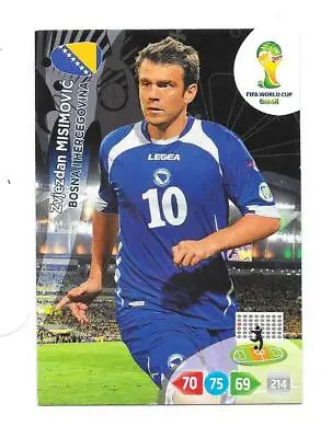 2014 Adrenalyn Brazil - Bosnia And Herzegovina - Zvjezdan Misimovic Card • $2.13