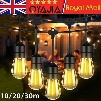 Heavy Duty Festoon E27 Ip65 Waterproof Led Outdoor Garden String Lights 98ft • £15.99