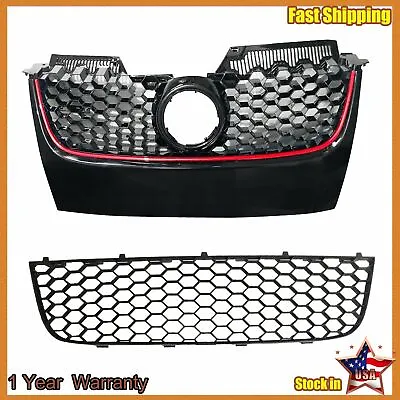 $64.75 • Buy Front Grille Assembly Kit For 2006-2009 Volkswagen GTI Jetta