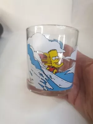 Collectable Nutella The Simpsons Glass Bart Simpson Surfing 2000 • £3.99