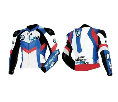 BMW MotoGP Motorcycle  Leather Jacket Motorbike Jacket Bikers Racing Jacket • $160