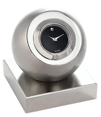 Movado Ball Desk Clock - Stainless Steel Movado Clock TSI-206-M • $59.99