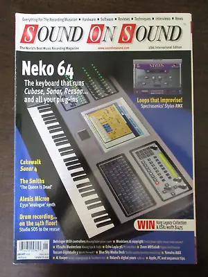 Sound On Sound Magazine January 2005 Neko 64 Alesis Micron Cakewalk Sonar 4 Tech • £15.80