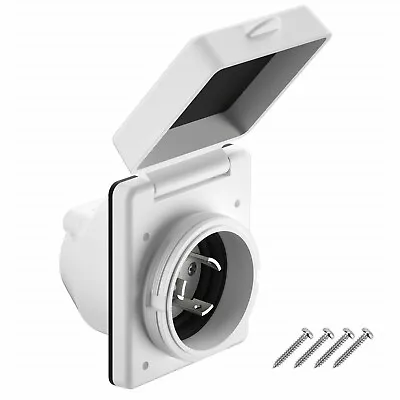 $12.99 • Buy RV 30AMP Power Twist Lock Plug Inlet 125V Female Locking Connector With Cover