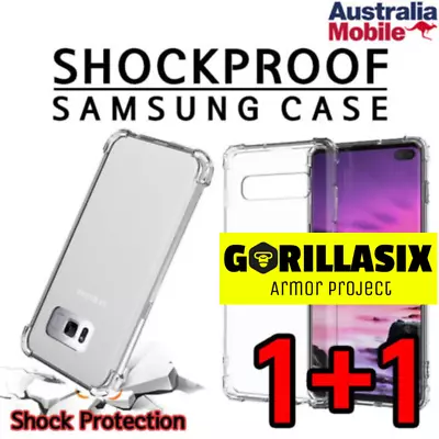 Samsung Galaxy S10 S9 S8 + Note 10 9 8 Plus Shockproof Case Clear Cover Bumper • $9.99