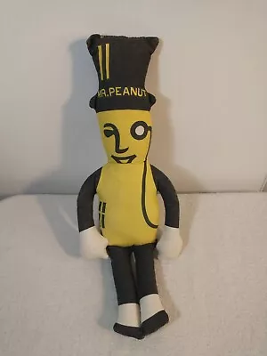 Vintage 1960s Planters Mr. Peanut Stuffed Plush Doll Promo Advertising 18  Toy • $11.89