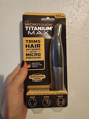 MicroTouch Titanium Max Personal Trimmer Professional Grade German Led Lighted • $10