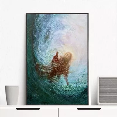 Jesus Abstract Posters Prints Wall Picture Canvas Paintings • $4.74
