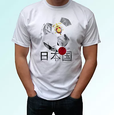 Japan Football Flag White T Shirt Design Soccer World Cup Top Tee All Sizes • £9.99