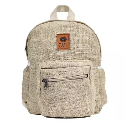 100 % Raw Hemp Mini Backpack - Sustainable And Stylish For Travel & Everyday Use • $29.99