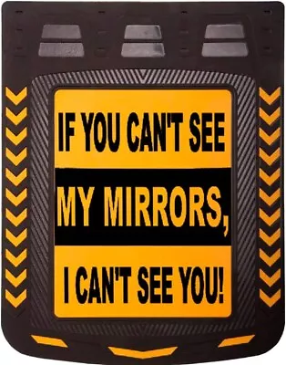 $125.95 • Buy If You Can't See Me 24  X 30  Fiberglass Rubber Semi Truck Mud Flaps-Pair