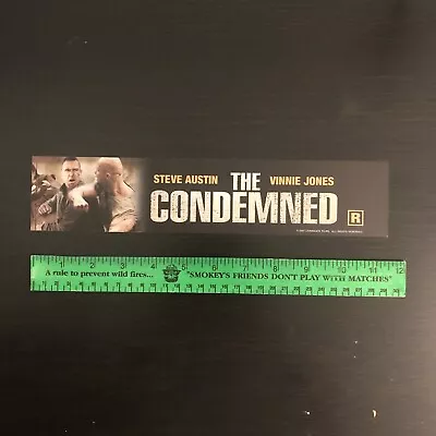 THE CONDEMNED (2007) Movie Theater Mylar Poster 2.5x11.5 DS OG Steve Austin • $14.99