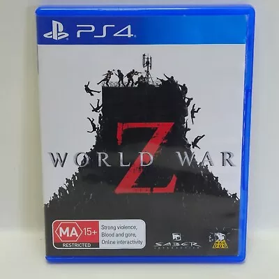 World War Z - Sony PlayStation 4 PS4 VGC Complete + Free Postage Tested • $19.95