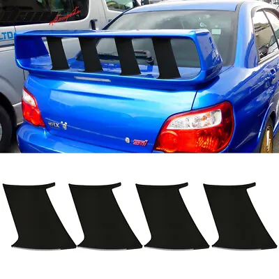 Fits 02-07 Subaru Impreza WRX STI 4PCS Trunk Spoiler Wing Stabilizer Add On ABS • $93.99