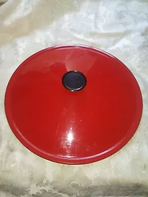 West Bend Electric Vintage 14  Wok Red Lid Heater Grill Replacement Part • $22.99