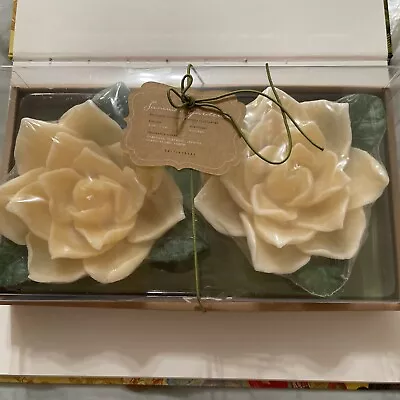 POTTERY Barn Summer Gardenia Floating Candles Fragrant Lovely And Still In Box • $17.77