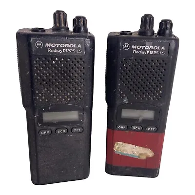 🍌 LOT OF 2 MOTOROLA RADIUS P1225 P93ZRD90C2AA 2 Way Radio W/ Battery Untested • $79.99