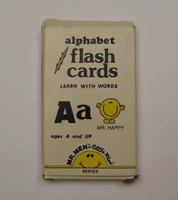 Vintage - 80s Mr Men & Little Miss - Clever Addition Alphabet - Flash Cards • $8