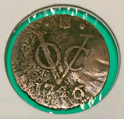 1746 Dutch Netherlands Colonial VOC Duit Utrecht Coin “New York Penny” • $11.99