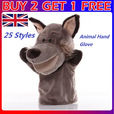 25 Styles Animal Hand Glove Puppet Soft Plush Puppets Kid Childrens Toy Funny UK • £7.99