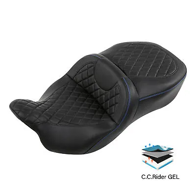 Rider Passenger Gel Seat Fit For Harley Electra Street Road Glide 2009-2024 US • $330