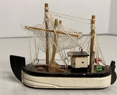 Vintage MIniature Ship Model Wood • $12.99