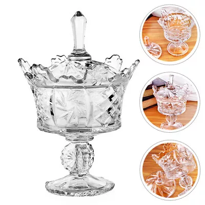 Candy Buffet Display Clear Glass Candy Dish Transparent Jars • £20.45