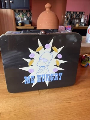 £9.99 • Buy Vintage Homer Simpsons Metal Tin Lunch Box With Handle