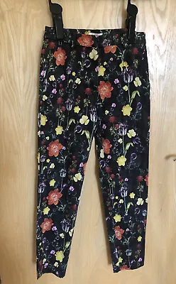 Ladies H&M Floral Print Trousers Size EU 36 UK 6 • £6