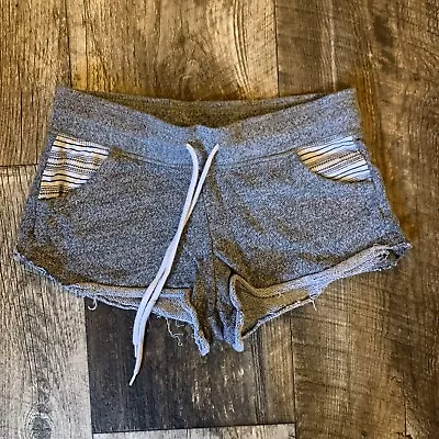 Women’s Teen Mossimo Drawstring Cut Off Gray Lounge Pajama Shorts Size XS #R-1 • $4.99