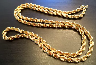 Stunning Vintage Estate Signed Monet Heavy Gold Tone Chain 30  Necklace!!! 1600i • $0.99