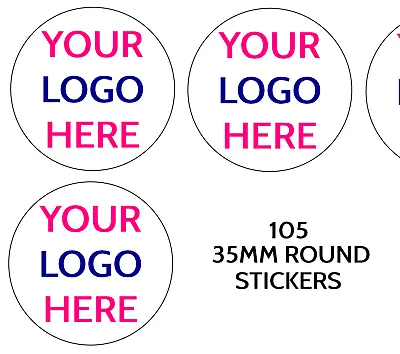 £2.59 • Buy Personalised Business Name Stickers Thank You Seals Your Logo Labels Address.