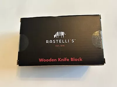 NEW Rastelli’s  Wooden Steak Knife Block Kitchen Storage • $14.50