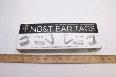 $25.18 • Buy (99-Pk) NB&T Ear Tags Cattle #1001 To 2000 Style 49/56 Z888-00-VAC-81