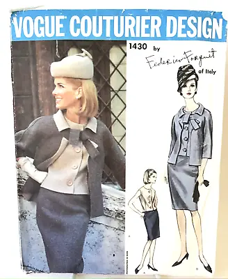 Vogue 1430 Couturier Design Federico Forquet Sewing Pattern Jacket Blouse Cut • $59.95