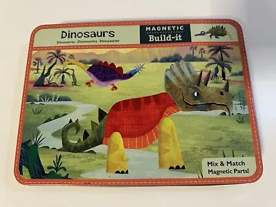 USED Mudpuppy Magnetic Build It Dinosaurs 30+ Magnets Mix & Match - 4 Scenes • $14.99