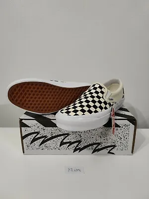 VANS OG Classic Checkerboard Canvas Slip-On Sneakers UK10 • £34