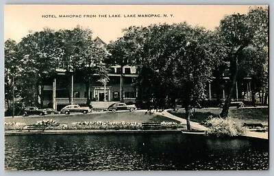 Lake Mahopac New York NY - Hotel Mahopac From The Lake - Vintage Postcard • $11.04