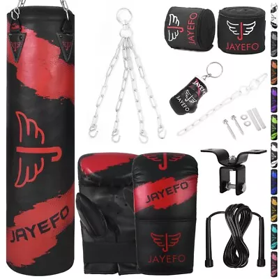 Punching Bag Set Filled16 Pcs Heavy Boxing Bag MMA Muay Thai Kickboxing Ufc Gym • $99.99