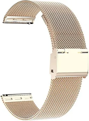 Rose Gold Watch Band Strap Metal Mesh Stainless Steel Replacement 20mm-22mm • $8.99
