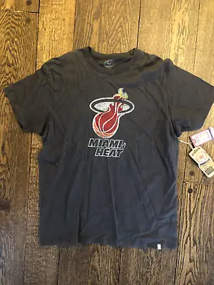 Miami Heat 47 Brand Gray Tee - Mens Large & 2xl • $29