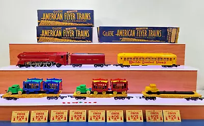 American Flyer 5002T Vintage S Gauge Circus 353 Steam Locomotive Train Set 5002 • $1199.99