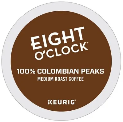 Eight O'Clock Colombian Peaks Coffee Keurig K-Cup Pod Medium Roast 96 Count • $49.99