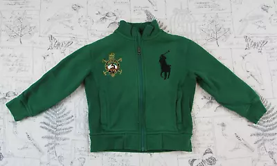 Vtg 90s Polo Ralph Lauren Zip Jacket Big Pony Mexico Crest MEXICO On Back 4 / 4T • $19.50