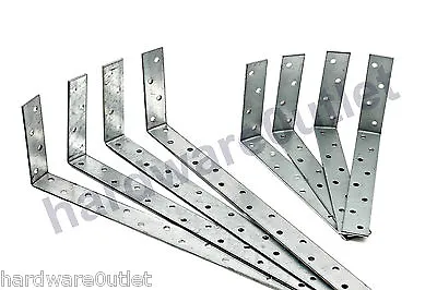 Galvanised Builders Strap BENT At 100mm - 27.x 2.4 Mm  • £2