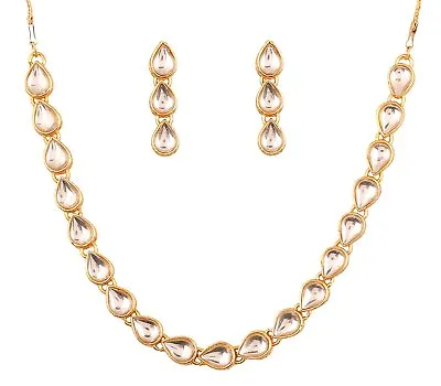 Indian Bollywood Traditional Mughal Kundan Polki Look Bridal Designer Jewelry • $33.16