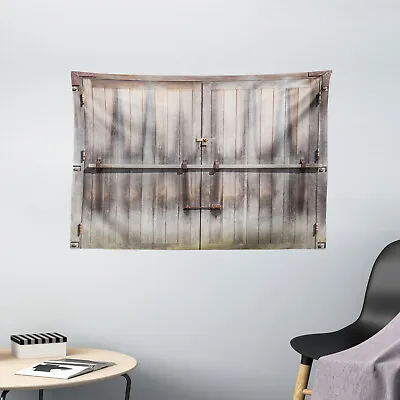 Retro Wide Tapestry Wooden Oak Country Gate • £22.99