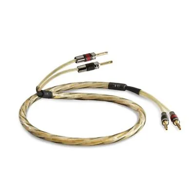 QED Golden Anniversary XT Speaker Cable Airloc Metal Forte Plugs Terminated • £140